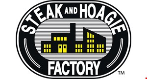 Product image for Steak And Hoagie Factory $5 Off Any Regularly Priced Order Of $40 Or More