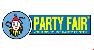 Product image for Party Fair $2 off any purchase of $10 or more*. 