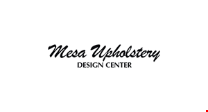 MESA UPHOLSTERY DESIGN CENTER logo