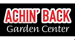 ACHIN' BACK GARDEN CENTER logo