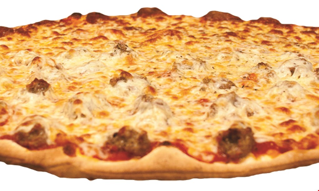 Product image for Rosati's Pizza Touchdown deal two 14" thin crust 1-topping pizzas only $23.99. 