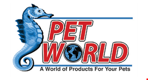 Product image for Pet World Make Your Own Coupon! $2 off any purchase of $10 or more, excludes gift cards.