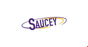 SAUCEY PIZZA logo