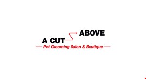 A Cut Above Pet Grooming Salon & Boutique logo