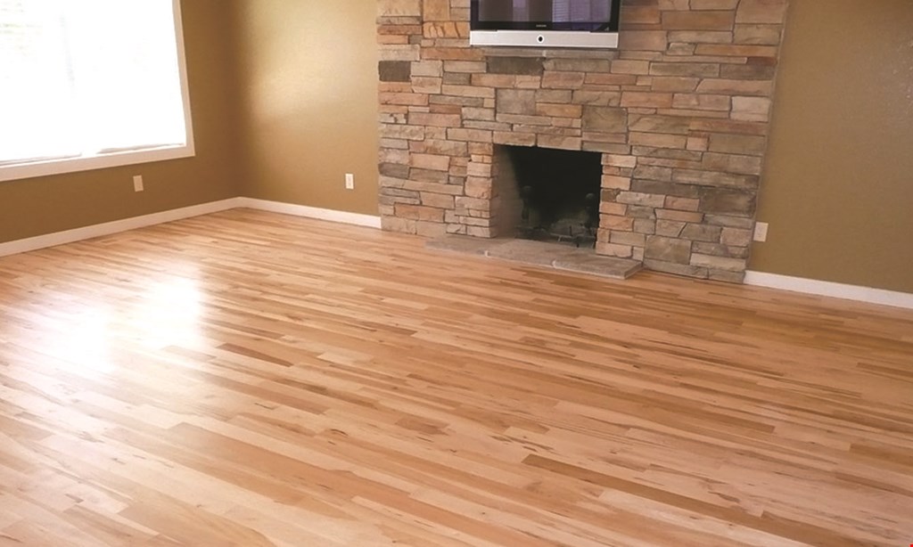 Product image for Floor Gurus $4.79 per sq. ft. installed hand-scraped laminate wood flooring 500 sq. ft. min.. 