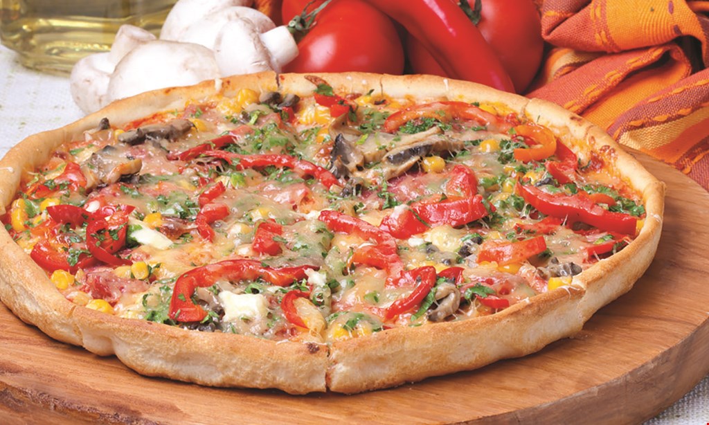 Product image for Tom's Pizza $5 OFF ANY ORDER OF $45 OR MORE not valid on Fridays.