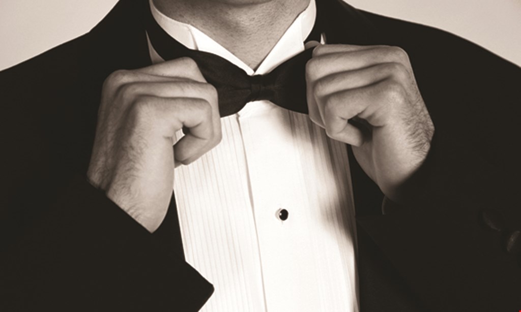 Product image for J & L Formal Wear $5 OFF tuxedo rental must be ordered 5 days or more in advance.