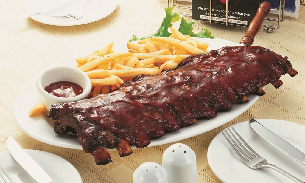 Product image for Gone With The Wings $5 off a full rack of ribs.