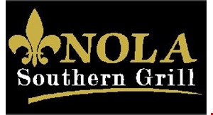 Product image for Nola Southern Grill $5.00 off any purchase of $25 or more, $10.00 off any purchase of $45 or more. 