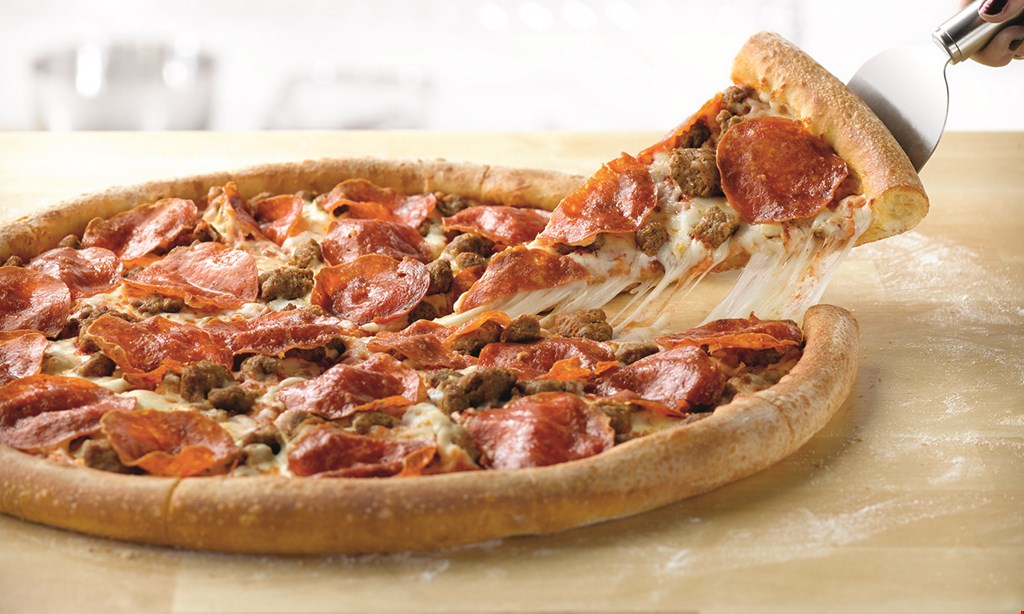 Product image for Papa John's FREE CHEESESTICKS 1 LARGE 2-TOPPING PIZZA & LARGE ORDER OF 10" CHEESESTICKS $14.99.