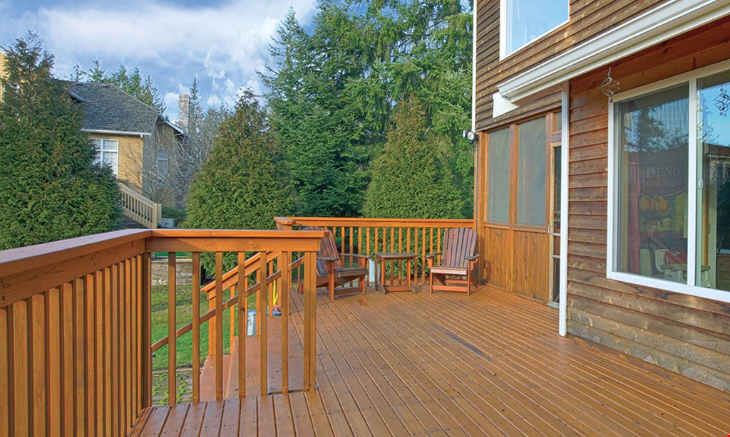 Product image for NW Deck & Fence Restoration $100 Off deck & railing refinishing 500 sq. ft. or more. 