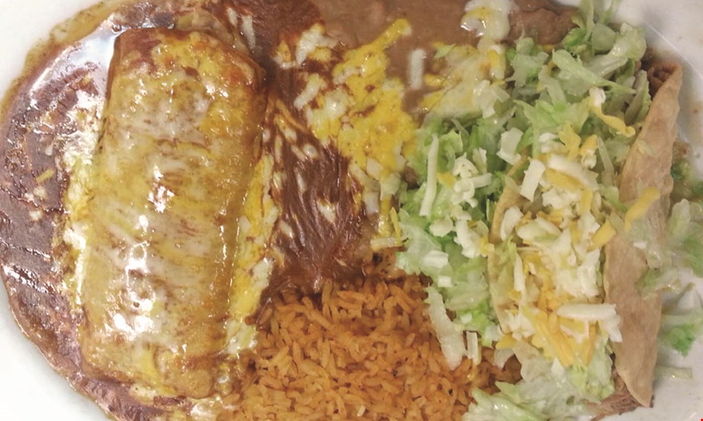 Product image for Coronas Mexican and Seafood Restaurant $8.99 +tax 2 beef or chicken tacos (served with rice & beans) take-out • indoor & patio dining.