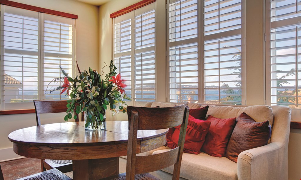 Product image for The Blind Spot $116 cordless 2” faux wood blinds