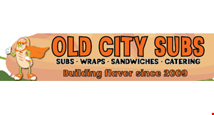Product image for Old City Subs 1/2 off . buy one, get one 1/2 off. 