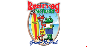Red Frog Mctoad's Grub-n-Pub logo