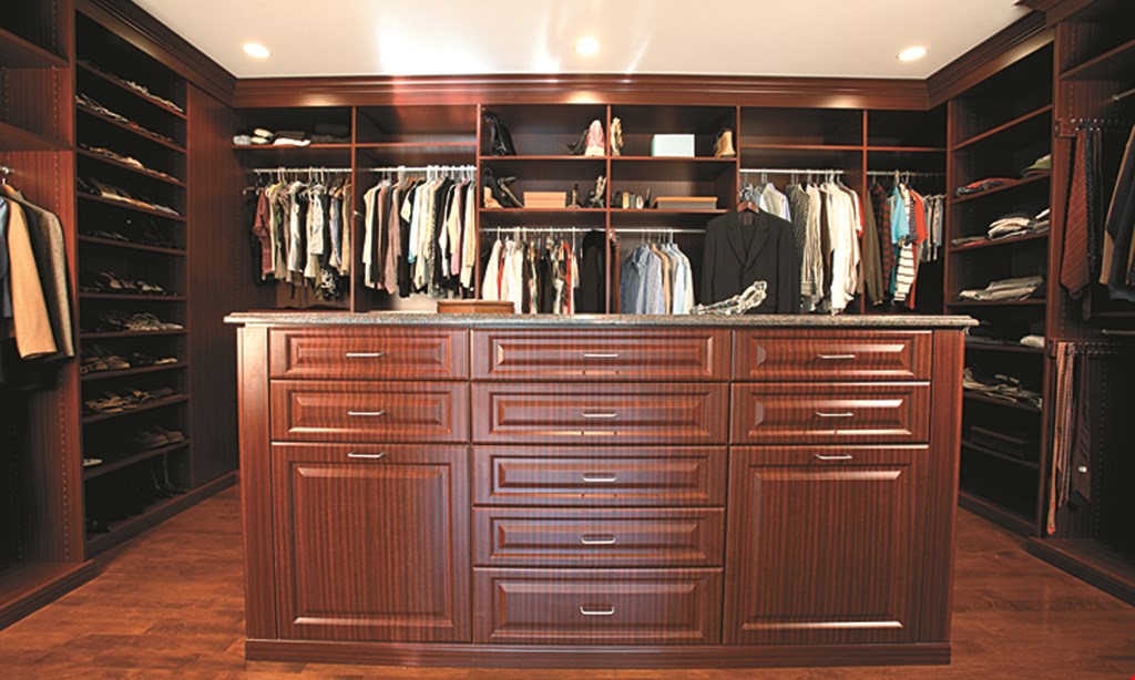 Product image for Custom Closets Direct $100 Off any order of $1000 or more. 