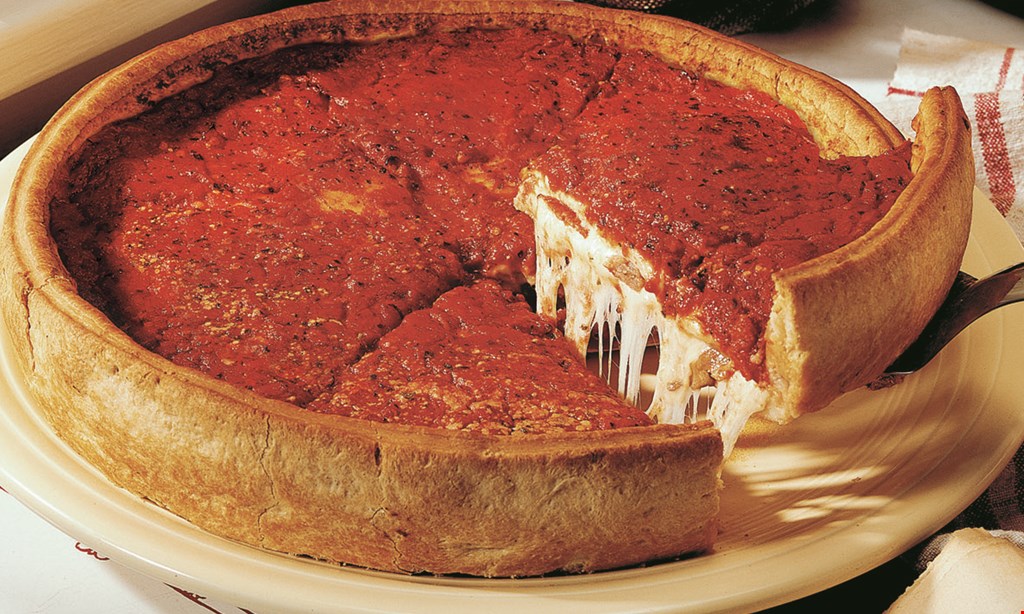 Product image for Giordano's Pizza $5.00 off on any purchase of $30 or more.
