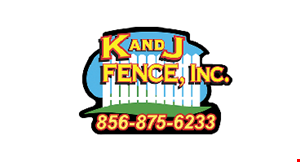 K and J Fence, Inc. logo