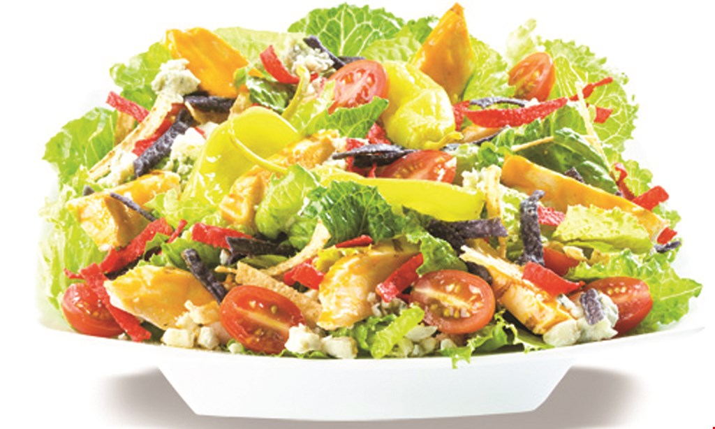 Product image for Saladworks 1/2 OFF buy one entree get one of equal or lesser value. 