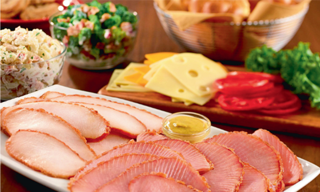 Product image for Honey Baked Ham Co. $5 off on bone-in ham & turkey feast (includes 4 heat and serve side dishes).