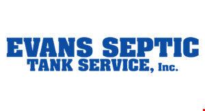 Product image for Evans Septic $25 OFF Any Open Tank Pumping Service. 