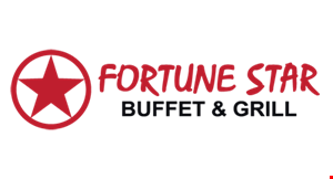 Product image for Fortune Star Buffet & Grill 10% OFF buffet & takeout excludes tax & gratuity. 