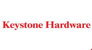 Product image for Keystone Hardware $5 off any purchase of $30 or more. 