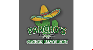 Product image for Pancho's- South Maryville 1/2 OFF LUNCH or DINNER buy 1 lunch /dinner entree & get 1/2 off 2nd lunch/dinner entree of equal or lesser value, with purchase of 2 drinks. 
