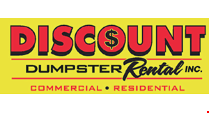 DISCOUNT DUMPSTER RENTAL INC. logo