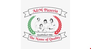 A & M PIZZA logo