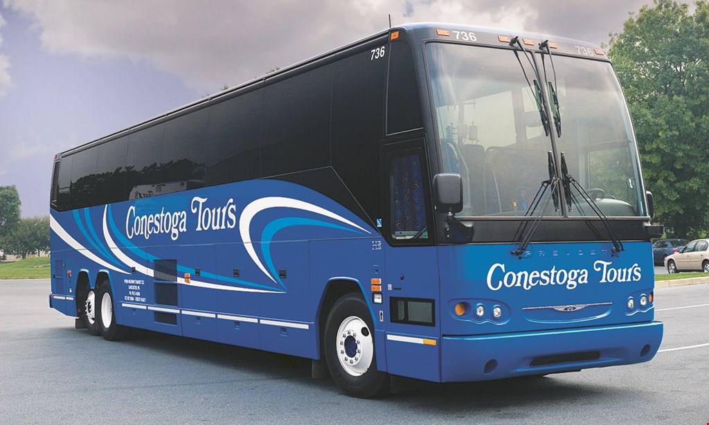 Product image for Conestoga Tours $5 OFF any one day tour package*. 