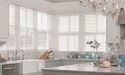 Product image for Budget Blinds 30% off signature series and enlightened style blinds and shades.