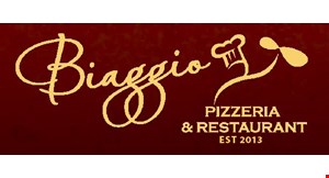 Product image for Biaggio Pizzeria & Restaurant $5 OFF any purchase of $30 or more. 