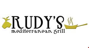 Product image for Rudy's Mediterranean Grill $10Off $50 order dine in or takeout. 