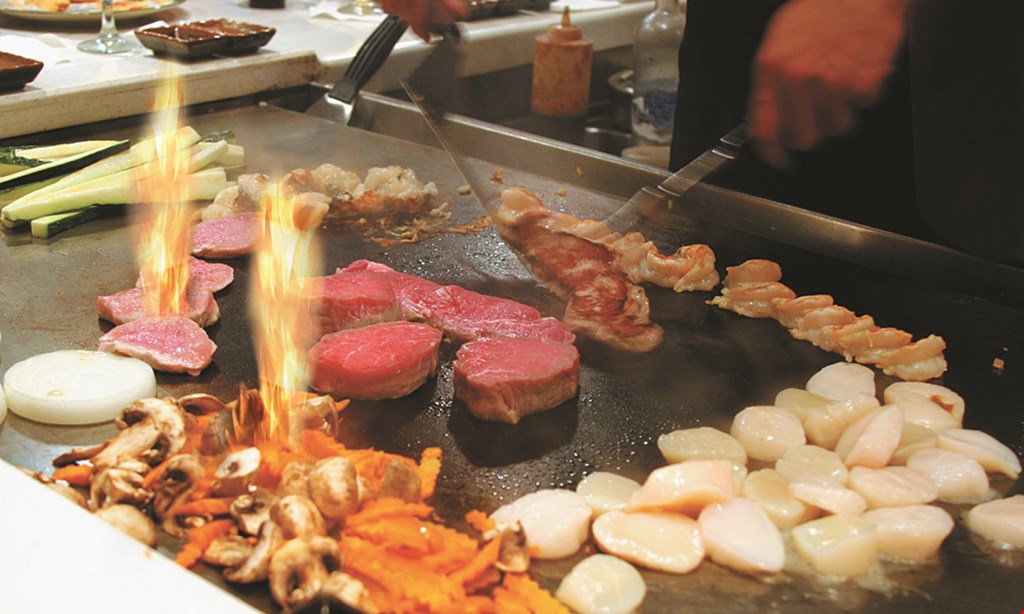 Product image for Hibachi Grill & Supreme Buffet Up to $15 OFF Dinner Buffet up to 15 adults $1 off per person, children not included. 