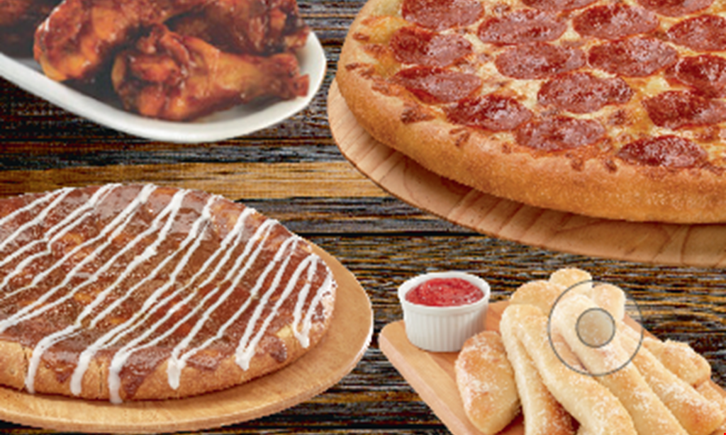 Product image for Papa's Pizza to Go FAMILY COMBO $31.99 large bambino bread, large 1-topping pizza, & large up to 5-toppings pizza PLUS TAX. PICK UP, DINE-IN OR DELIVERY - WHERE AVAILABLE.