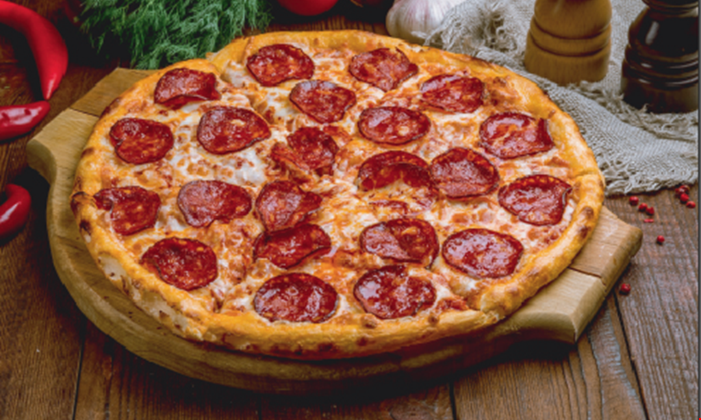 Product image for Dagwoods Pizza 50% OFF pizza Buy one large (16”) pizza with 2 or more toppings & get the second pizza of equal or lesser value at 50% OFF!