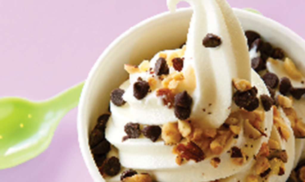 Product image for TCBY Myers Park $1 Off minimum $4 purchase. Not valid on 6/19/22.