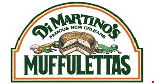 Product image for DI MARTINO'S MUFFULETTAS $5 OFF any purchase of $35 or more.