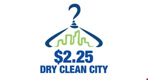 $2.25 Dry Clean City logo