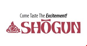 Product image for Shogun Japanese Steakhouse $10 off with purchase of $50 or more. 