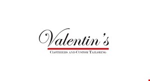 Valentin's Clothiers &  Custom Tailoring logo