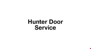 Product image for Hunter Door Service $10 off any service call. 