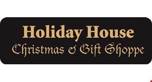 Product image for Holiday House Christmas & Gift Shoppe $10 Off Any Purchase Of $50 Or More