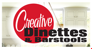 Product image for Creative Dinettes & Barstools $50 Off any purchase of $500 or more. 