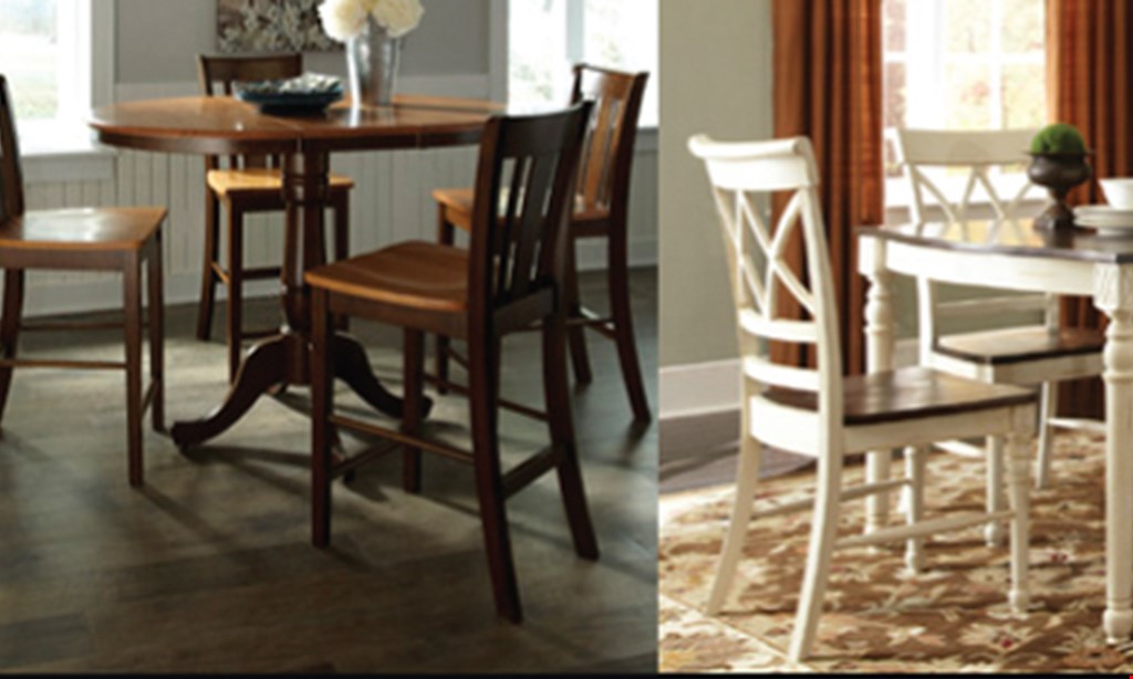 Product image for Creative Dinettes & Barstools $100 off any purchase of $1000 or more.