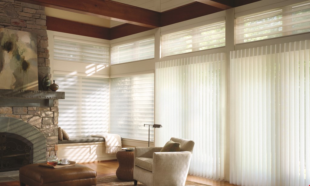 Product image for Phillips Paint & Decorating $100 OFF the sale price Each* Hunter Douglas Silhouette Or Pirouette Window Shading 