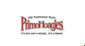 Product image for Primo Hoagies $3 off any whole size hoagie.