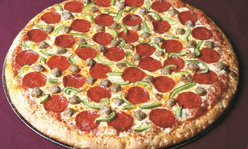 Product image for The Barile's Planet Pizza $5 off total bill of $25 or more.