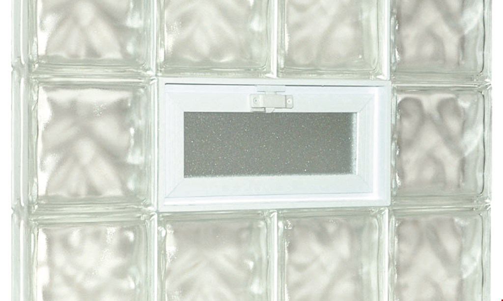 Product image for Block-Tite of Cincinnati FREE AIR VENT with the purchase of 3 or more glass block windows. 